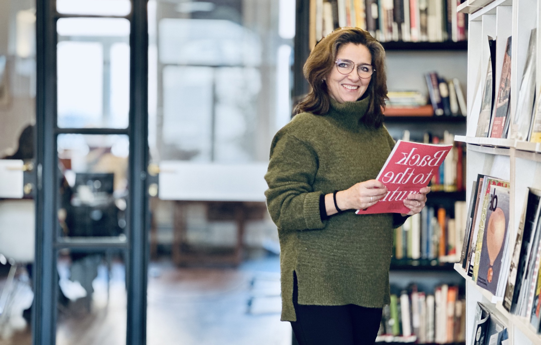 Pernille Mofjell, biblioteksleder NALs bibliotek