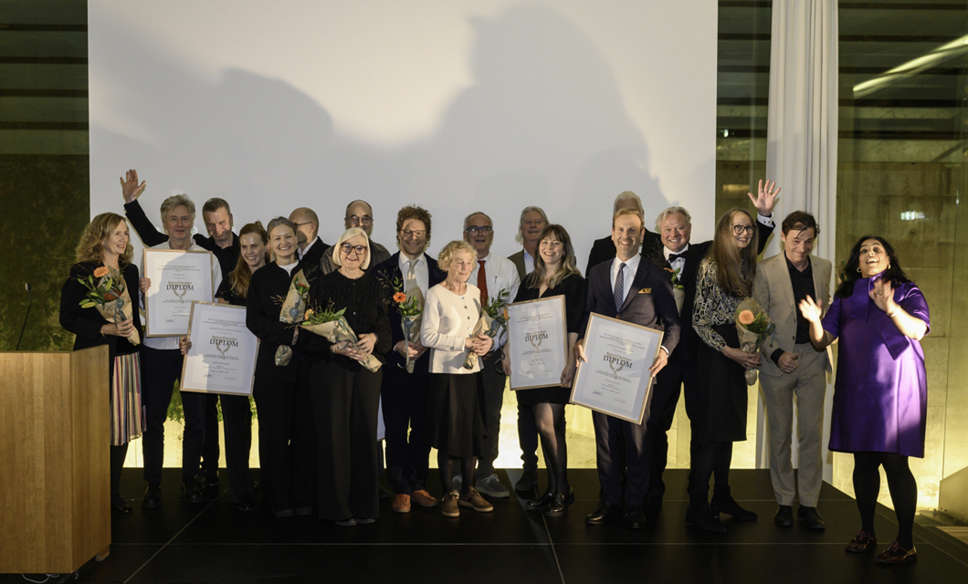 Alle prisvinnerne. Foto: Annar Bjørkli, Nasjonalmuseet for kunst, arkitektur og design.