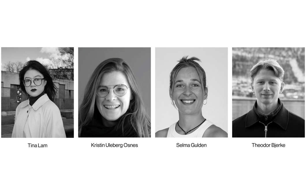 Tina Lam, foto Julie Lauritzen; Kristin Uleberg Osnes, foto privat; Selma Gulden, foto Jochen Stüber; Theodor Bjerke, foto privat.