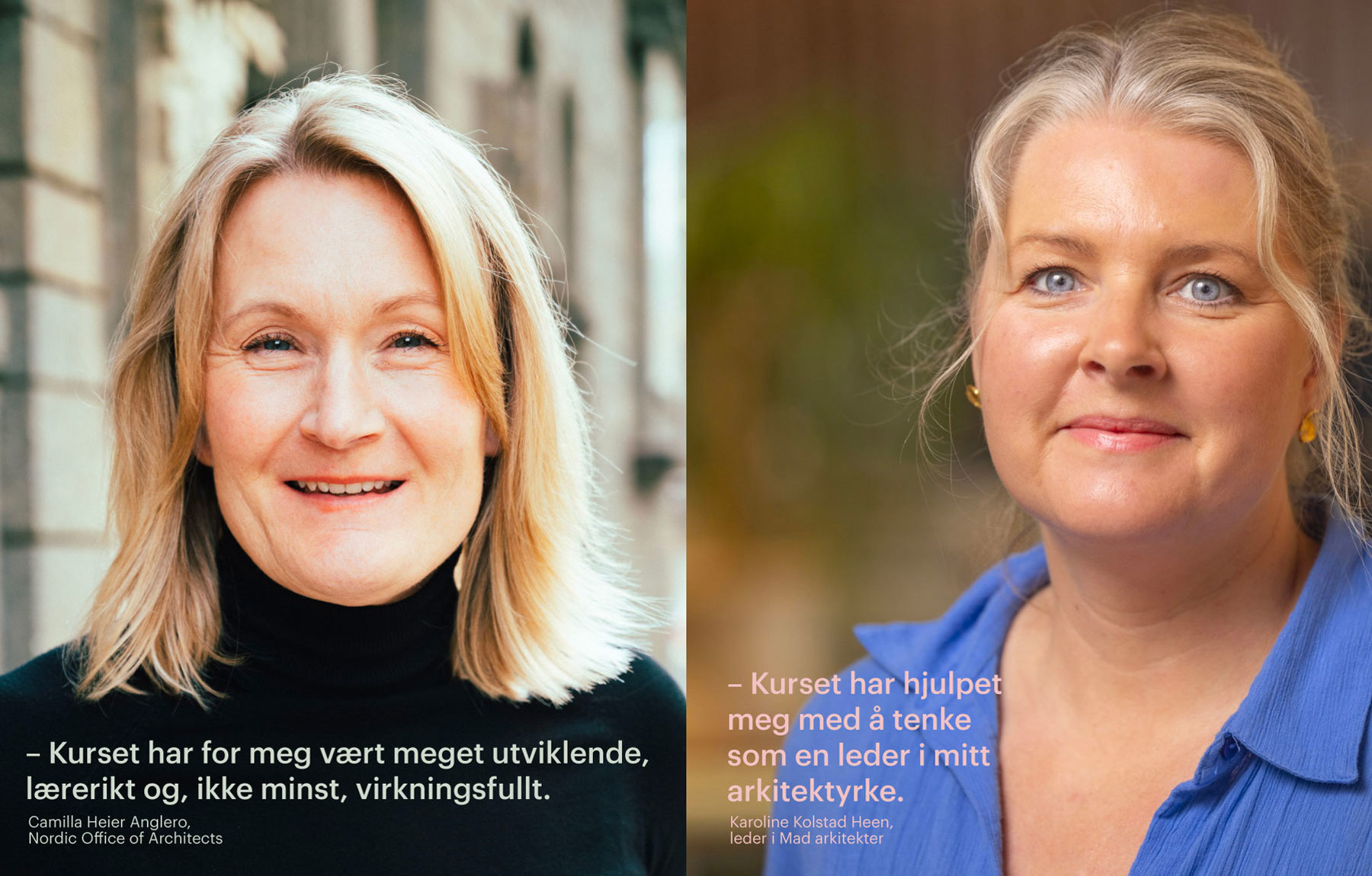 Camilla Heier Anglero og Karoline Kolstad Heen er blant fornøyde tidligere kursdeltakere