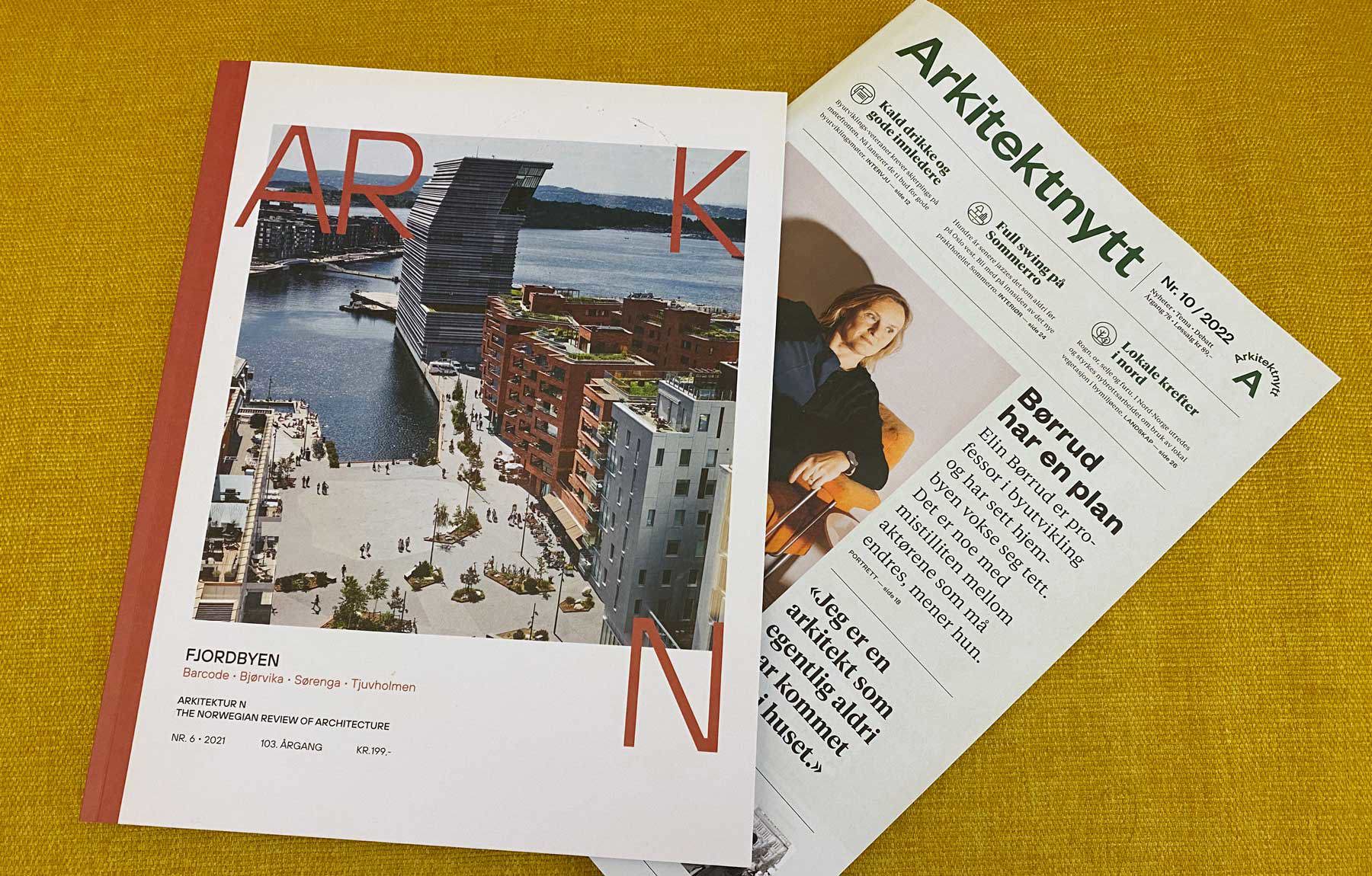 Arkitektnytt og Arkitektur N slår seg sammen og blir Arkitektur. 