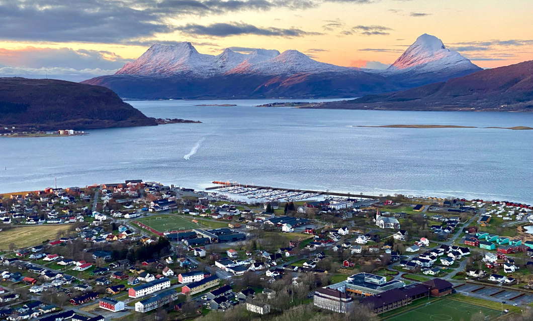 Utsikt over Nesna. Foto: Halvor Hilmersen