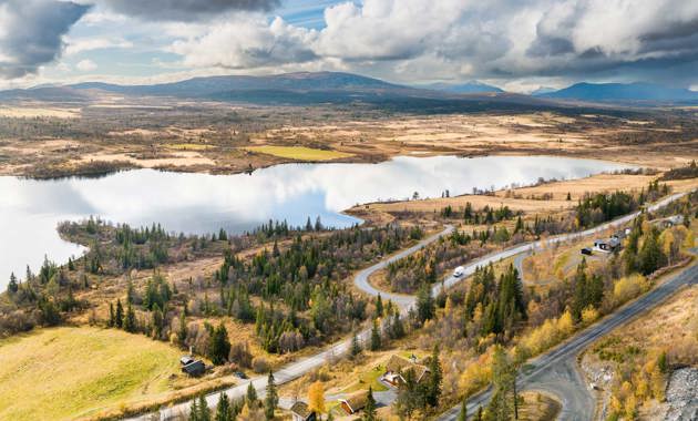 Vasetvatnet i Vestre Slidre kommune. Foto: Erik Eggum