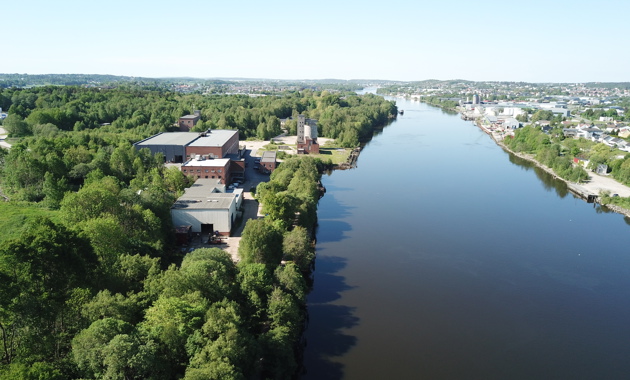 Bilde av konkurranseområdet sett fra nordøst
