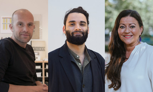 Gaute Brochmann, Kai Reaver og Tina Larsen. Foto: Arkitektur / NAL / Agnete Matre