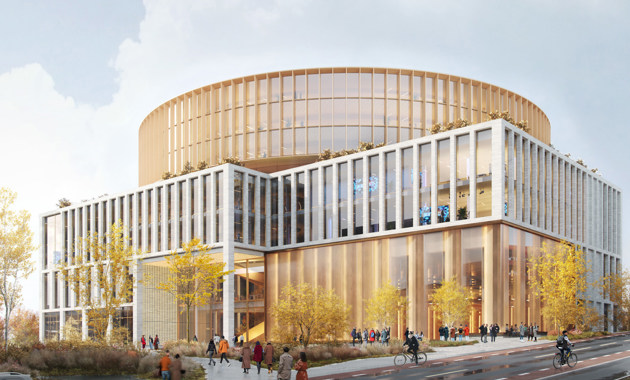 Vinnerforslaget Sirkulær. Illustrasjon: Nordic Office of Architecture / Arup Architecture / Rodeo arkitekter