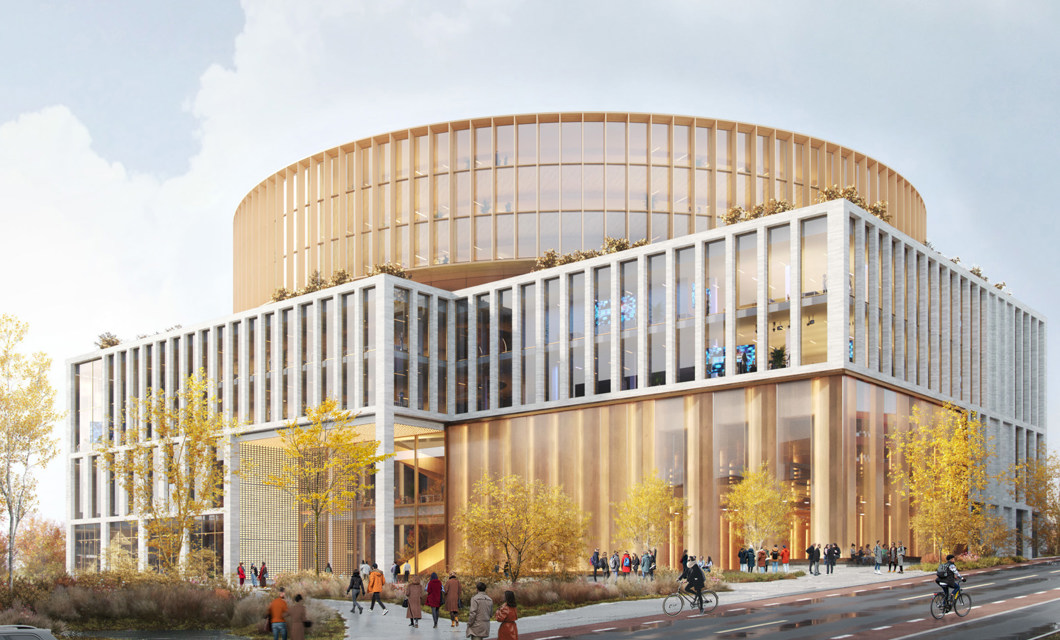 Vinnerforslaget Sirkulær. Illustrasjon: Nordic Office of Architecture / Arup Architecture / Rodeo arkitekter