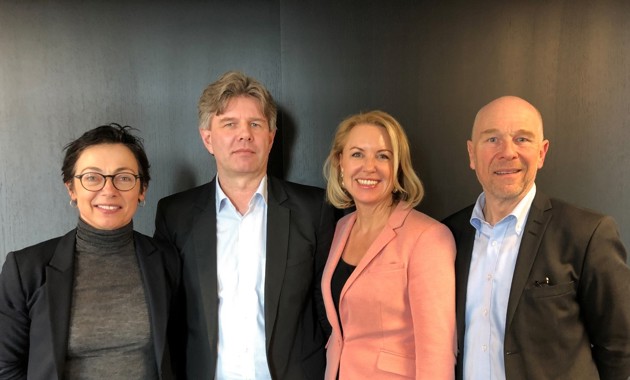 Fra venstre: Kari Bucher (NAL), Per Christian Opsahl (Afag), Liv Kari Skudal Hansteen (RIF) og Egil Skavang (AiN).