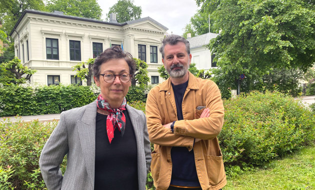 Generalsekretær Kari Bucher og president Adnan Harambasic. Foto: NAL